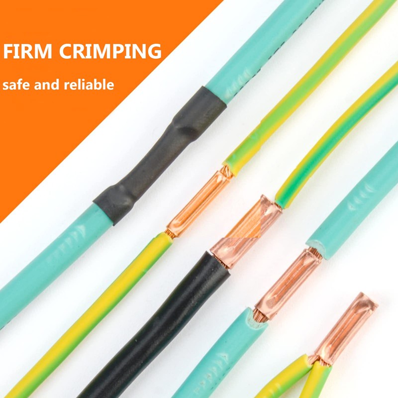 Teansic 480 Pcs Wire Ferrules Kit Copper Crimp Connector 7