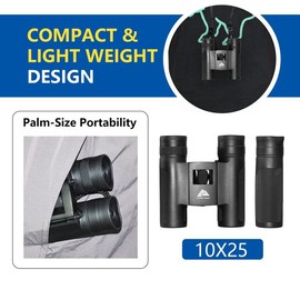 10X25 Pocket Binoculars for Kids and Adults, Bird Watching, Theater and Concerts, Hunting and outdoor sports - Pack Size: Single, Colour: default