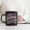 Alles Gute zum Valentinstag mit rosa Herzen Tasse Perfekter Kaffeebecher