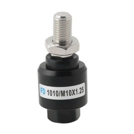 OTOTEC 1pc FD1010 Cylinder Fl-oating Joint M10 x 1.25 Threaded Air Cylinder Buffering Flo-ating Coupler Black