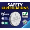 Powermax 6-Count CR2032 Batteries, Lithium 3V Coin Cell Button Battery