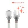 Chicco Stainless Steel Cutlery Set, Baby Set, Fork and Spoon
