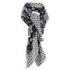 TigerTie Neckerchief Grey/Black with Many Small Designs and Stars Size