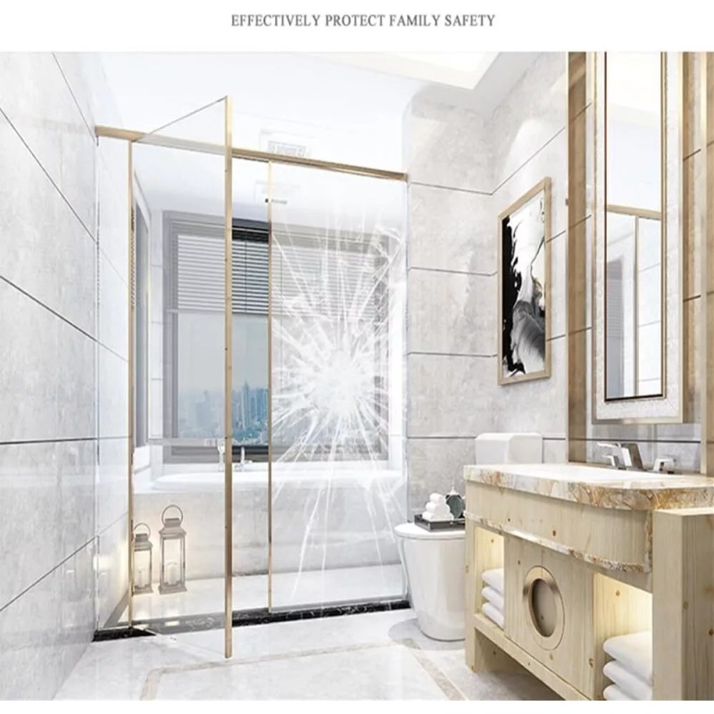 MEGICOLIM Clear Security and Safety Window Film for Glass Windows