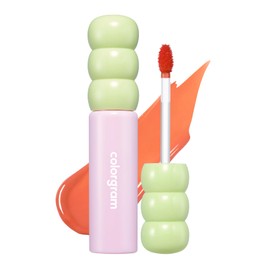 COLORGRAM Fruity Glass Tint 07 Shy Guava | Glossy Dewy Lip Stain, Highly Pigmented Lovely Soft Pink Shade with Glowing effect, Buildable & Blendable 0.11 Oz.