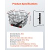 Heavy Duty Metal Wire Rear Basket Handle for Scooters Spacious