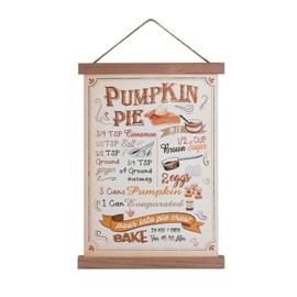 Pumpkin Pie Cinnamon Sugar Cookie SpicedApple Cider Recipes Set of 3 Rustic Hanging Wall Farmhouse Kitchen Dining Cafe Restaurant Home Decor Fall Thanksgiving Christmas Holiday Wall Art