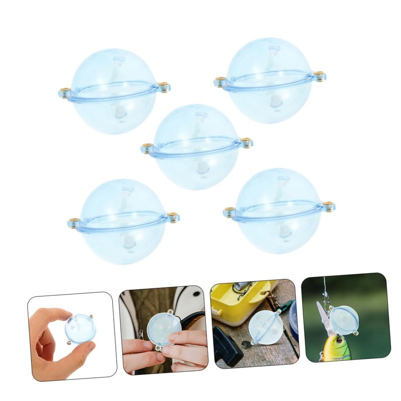 Totority 5pcs Fishing Floats Buoyancy Balls Bright Colors for Easy