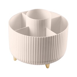 Makeup Box, Storage Box, Dustproof, for Makeup Brushes, Storage Cylinder, Dresser, Table, Lipstick, Eyeshadow, Pen Container, Storage Barrel, Makeup Bag, Empty (WH2, One Size)