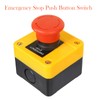 Red Emergency Stop Switch, 2PCS Red Mushroom Latching Emergency Stop