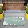 Counterart Floral Welcome Indoor/Outdoor Entryway Floor Mat Manufactured in The