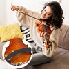 1 x violin shoulder support, 1 x violin silencer, violin