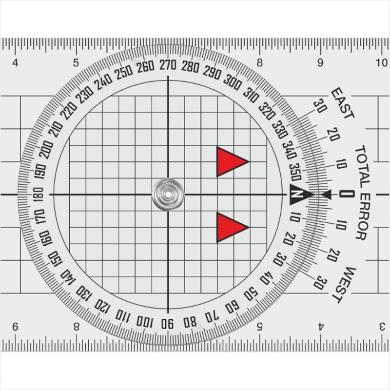 Liquidraw Portland Course Plotter Navigation Divider Marine Nautical Protractor