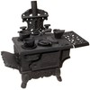 Black Mini Wood Cook Stove Set - 12 Inches Long