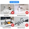Kitchen Sink Splash Guard Behind Faucet, Silicone Draining Mat for