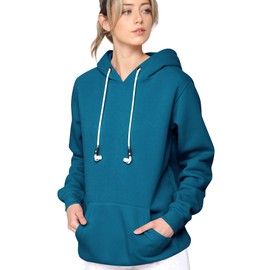 Made By Johnny WSK2375 Hoodie Hoody with Strap Compatible with Airpods Pro/2/1 Anti-Lost Leash String M Teal