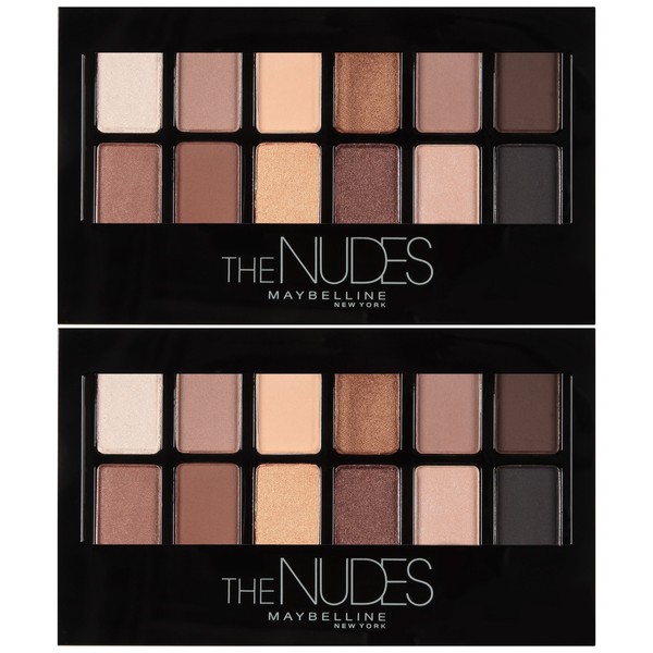 Maybelline New York The Nudes Eyeshadow Makeup Palette, 2 Count
