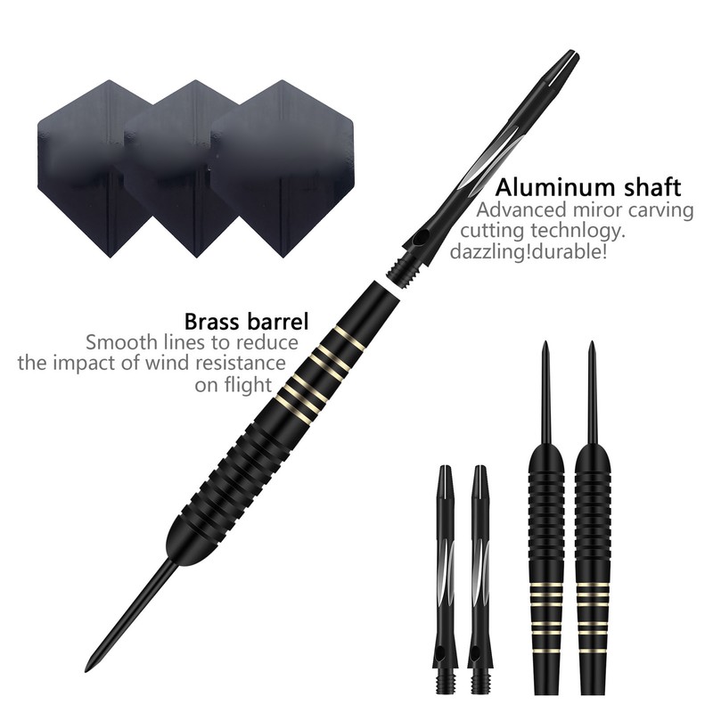 Dart Set Professional Steel Aluminum PET Knurling Grooves Design with