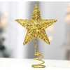 20cm Christmas Tree Topper, Gold Tree Topper Star Xmas Star