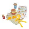 Colcolo Burger Stacking Toy Pretend Play Food Set Realistic Party