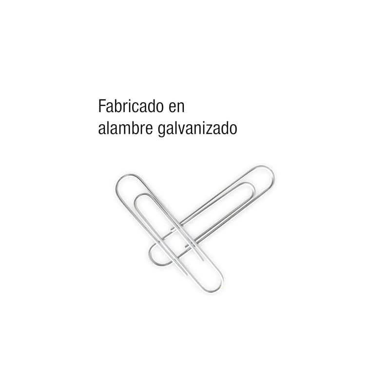 ACCO Clip Jumbo, para 35 Hojas. 1caja c100 clips. P1700