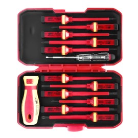 13 Piece Electrician Tool Set Screwdriver Set, Insulation Electric Tool VDE Screwdriver Set, Magnetic Screwdriver Set, Electrician Electrician Screwdriver