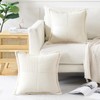 Artscope Corduroy Cushion Covers Pack of 2 Modern Patchwork Throw