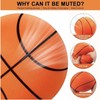 Silent Basketball with Net and Hoop, 2025 Upgrade Foam Indoor
