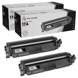 LD Products Compatible Toner Cartridge Replacement for HP 17A CF217A (Black, 2-Pack) Compatible with HP Printer Models HP Laserjet Pro M102a M102w MFP 130a M130fn M130fw M130nw