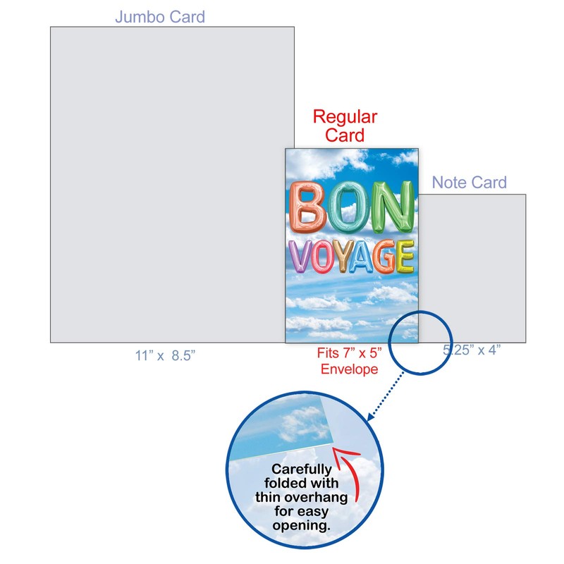 The Best Card Company - Farewell, Goodbye Card with Envelope