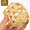 SUPVOX Rustic Style Lamp Shades 4pcs Bamboo Lampshade for Home