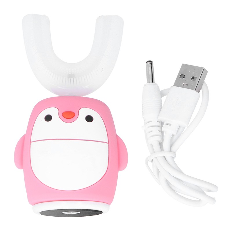 Children Cartoon Electric Toothbrush Cute Cleaning U shaped Toothbrush Oral