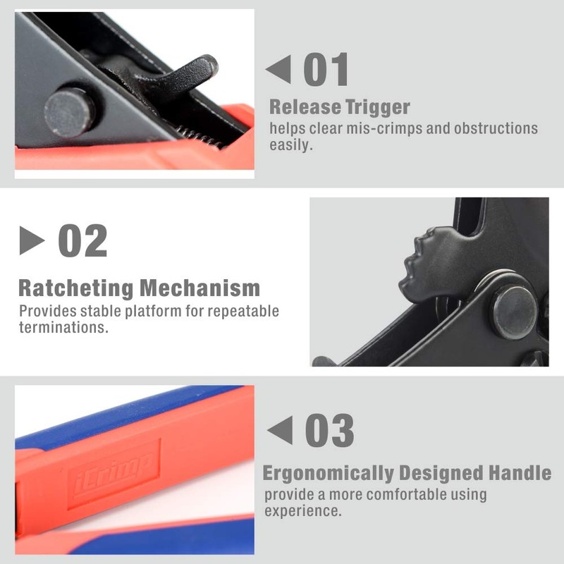 iCrimp Wire Rope Tool Set for Aluminum Oval Sleeves and