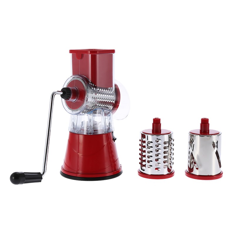 Manual Rotary Drum Grater Stainless Steel Cheese Grater Vegetables Cutter