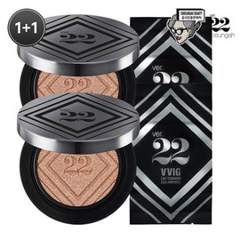 Cho Seongah 22 [2 pieces/total 4 pieces] Giant Cushion Cica Ampoule [main product + refill] 1 + 1, No. 2 (sand beige)