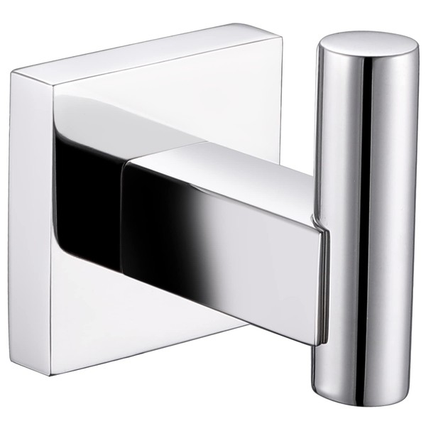 Suyar Bath Towel Hook Polished Chrome, SUS304 Stainless Steel Modern