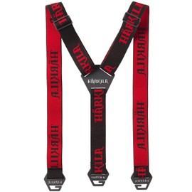 Härkila Tech Braces | Braces for Hunters | Braces for Men | Suspenders for Hunting (Shadow Brown/Red), red