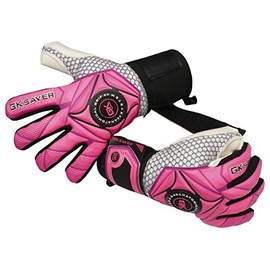 GK Saver Football Goalkeeper Gloves Professional 3D Blackout Goalie Savefingers Gloves (3D Black NF 9)