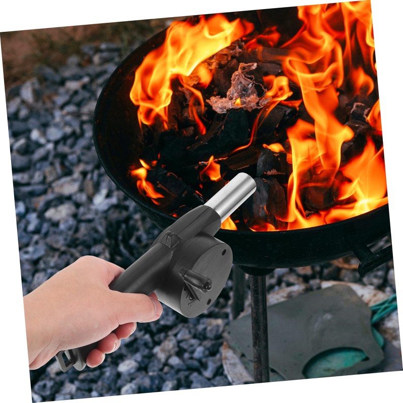 BESPORTBLE Hand Crank Fire Blower for Bbq Camping Blower Compact
