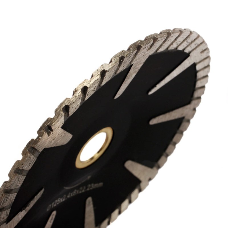 HOMESOM 5 Inch Concave Diamond Blade T Segmented Diamond Cutting