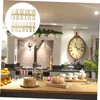 Tofficu 6pcs DIY Clock Numerals Arabic Roman Numbers for Wall