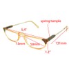 ColorViper Classic half eye reader Unisex composite spring temple Reading