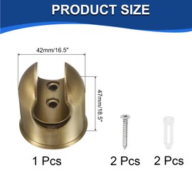 uxcell Bidet Sprayer Holder, Handheld Jet Sprayer Bracket Bidet Attachment for Toilet, Zinc Alloy Shower Head Holder, Bronze