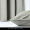 HOMESCAPES - 100% Cotton Plain Grey Cushion Cover - 30