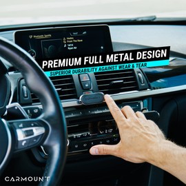 CARMOUNT F1 Dashboard Car Mount | Magnetic Phone Holder for Car, Ultra Strong 8X N52 Magnets, 360° Rotation, Universal Dash Mount for All Phones (3-Pack) | Car Mount Magnet