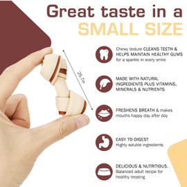 UrbanX HealthyBones Beef Rawhide Free Healthy Mini Chews for Croatian Sheepdog and Other Med Herding Dogs Great Foods for Training Rewards, 7 Count