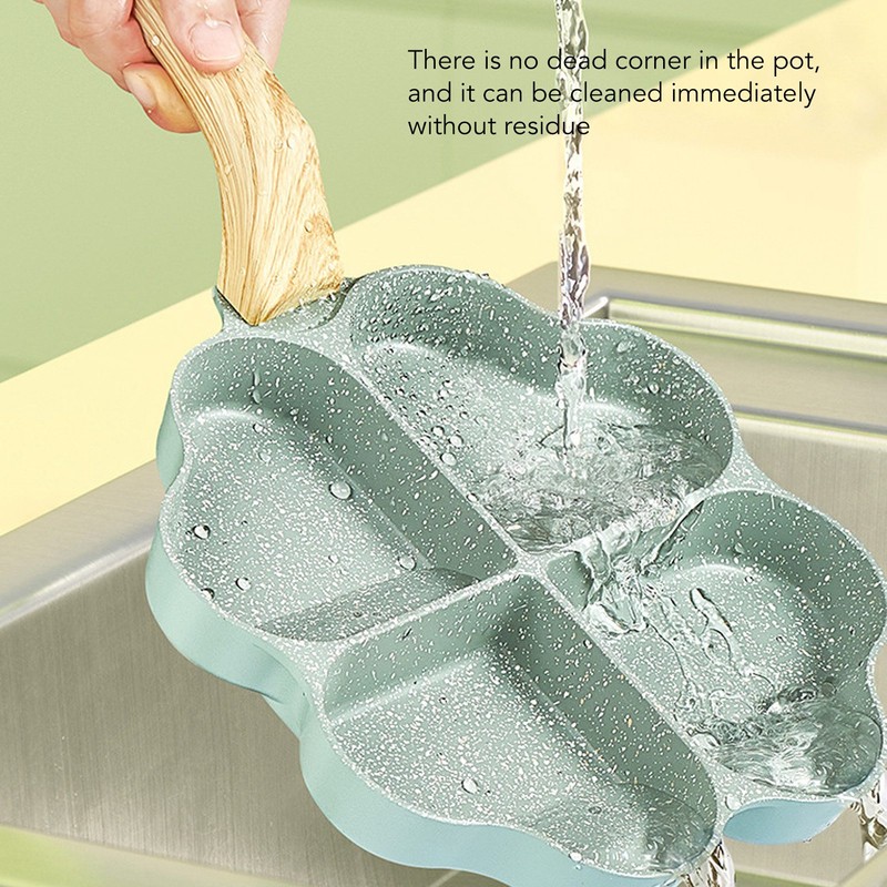 Egg Frying Pan Nonstick Heart Shaped 4 Cup Uniform Heating