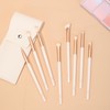 MSQ 8Pcs Professional Eye Makeup Brush Set with bag