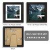 Hongkee 5x5 Picture Frame with Real Glass - Display Pictures