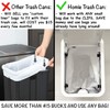Homie Slim Bathroom Trash Can 2.9 Gallon with Pop-Up Lid,